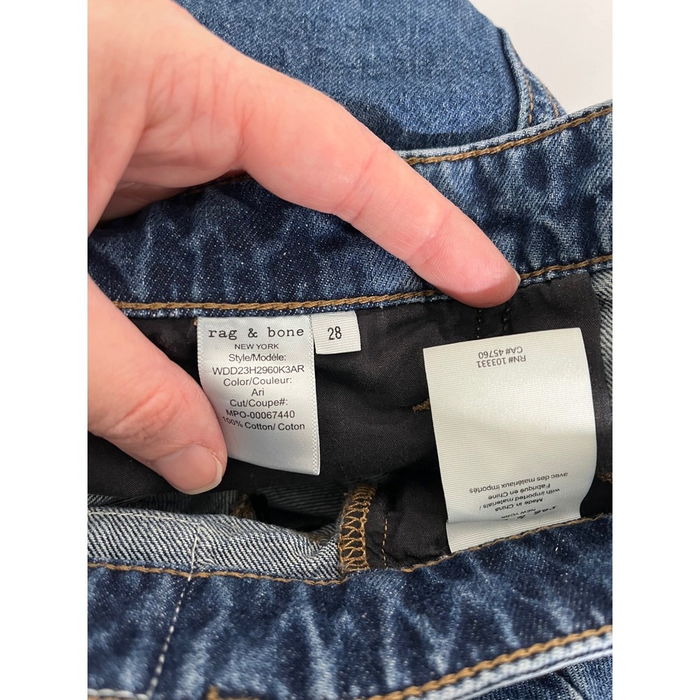 RAG & BONE Cailyn Cargo Wide Leg Utility Jeans in Ari - Picture 13 of 14